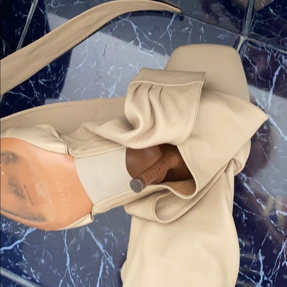 Celine (old) wrapped backless ankle boot beige - Picture 7 of 10